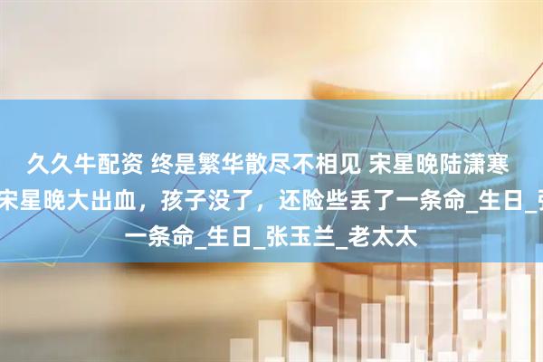 久久牛配资 终是繁华散尽不相见 宋星晚陆潇寒 生孩子那天，宋星晚大出血，孩子没了，还险些丢了一条命_生日_张玉兰_老太太